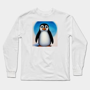 Cool Penguin - Cartoon Art Long Sleeve T-Shirt